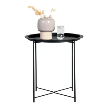 Masuta auxiliara rotunda din metal o 47 cm Bastia - House Nordic imagine