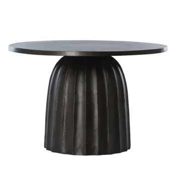 Masuta auxiliara rotunda din metal o 60 cm Veglia - Light & Living imagine