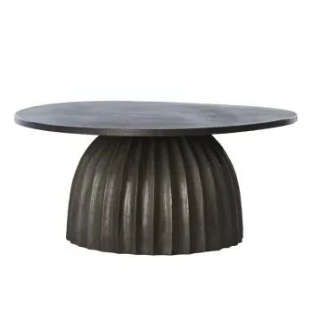 Masuta auxiliara rotunda din metal o 70 cm Veglia - Light & Living imagine