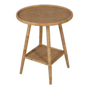 Masuta auxiliara rotunda din ratan o 60 cm - Ixia imagine