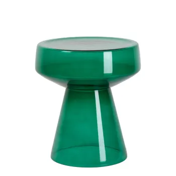 Masuta auxiliara rotunda din sticla o 37 cm Dakwa - Light & Living imagine