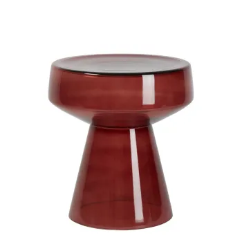 Masuta auxiliara rotunda din sticla o 37 cm Dakwa - Light & Living imagine