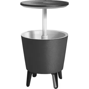 Masuta bar de gradina cu recipient pentru gheata Keter Cool Little, gri imagine