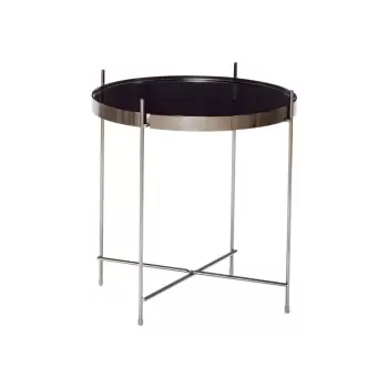 Masuta cu blat din oglinda H?bsch Dorotea, o 43 cm, negru imagine