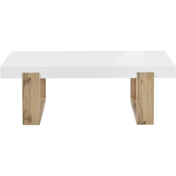 Masuta de cafea alba 60x120 cm Solid - Storaa imagine