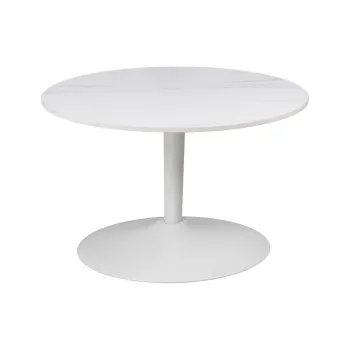 Masuta de cafea alba rotunda din ceramica o 60 cm Malta - Actona imagine