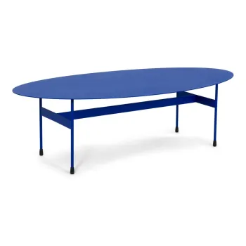 Masuta de cafea albastra din metal 39x120 cm Mira - Spinder Design imagine