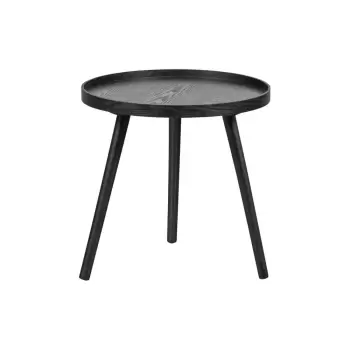 Masuta de cafea / auxiliara WOOOD Mesa, o 45 cm, negru imagine
