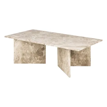 Masuta de cafea bej cu aspect de marmura 70x140 cm Vega - Actona imagine