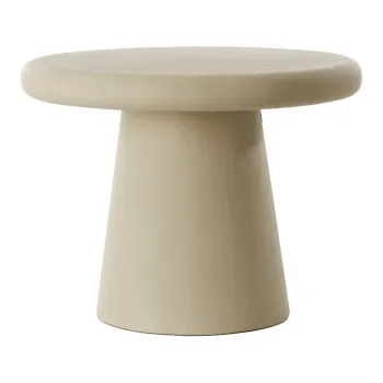 Masuta de cafea bej rotunda o 60 cm Kulona - Light & Living imagine