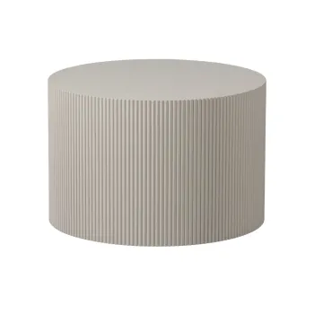 Masuta de cafea bej rotunda o 60 cm Sanne - WOOOD imagine