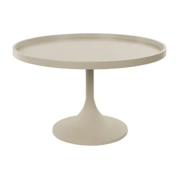 Masuta de cafea bej rotunda o 69 cm Jason - Zuiver imagine