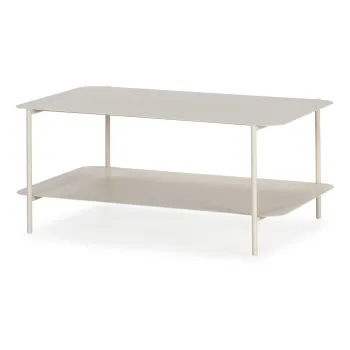 Masuta de cafea crem din metal 58x90 cm Beatrix - MOME imagine