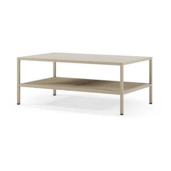 Masuta de cafea crem din metal 60x100 cm Fayna - Marckeric imagine