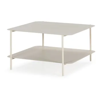 Masuta de cafea crem din metal 70x73 cm Beatrix - MOME imagine