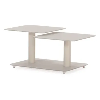 Masuta de cafea crem din sticla 54x115 cm Elvi - Marckeric imagine