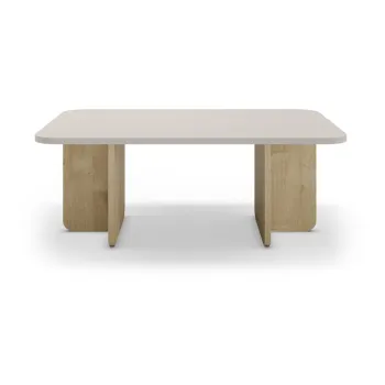 Masuta de cafea crem/in culoare naturala 56x100 cm Hillary - Marckeric imagine