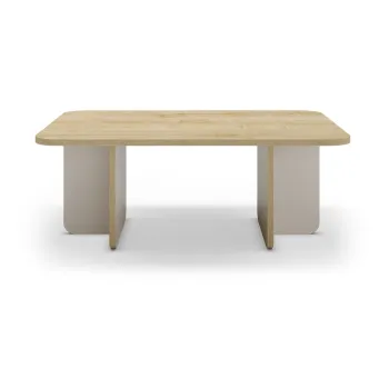 Masuta de cafea crem/in culoare naturala 56x100 cm Hillary - Marckeric imagine