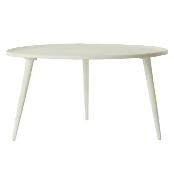 Masuta de cafea crem rotunda din metal o 67,5 cm Babina - Light & Living imagine