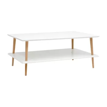 Masuta de cafea cu 2 blaturi Ragaba KORO, alb imagine