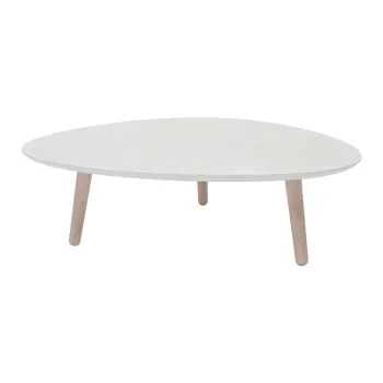 Masuta de cafea din lemn de frasin Ragaba Contrast Pick, alb imagine