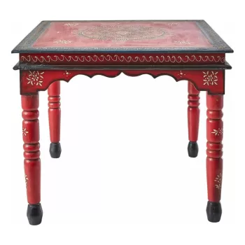 Masuta de cafea din lemn de mango Storaa Vito, rosu imagine