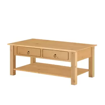 Masuta de cafea din lemn de pin Storaa Inda, culoare naturala imagine