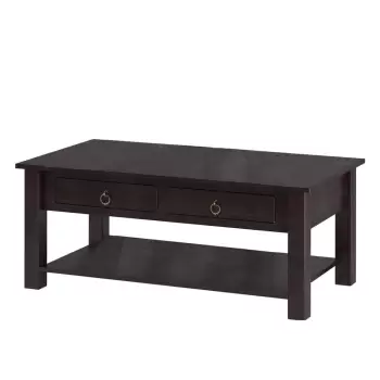 Masuta de cafea din lemn de pin Storaa Inda, maro inchis imagine