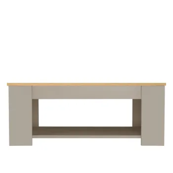 Masuta de cafea gri cu aspect de lemn de stejar 105x47 cm Emerald - Storaa imagine