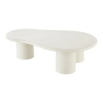 Masuta de cafea gri deschis 80x120 cm Palmera - House Nordic imagine