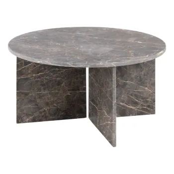 Masuta de cafea gri rotunda din marmura o 90 cm Vega - Actona imagine