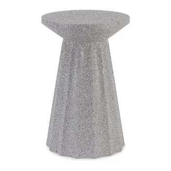 Masuta de cafea gri rotunda din otel o 30 cm Adelya - Yes Everyday imagine