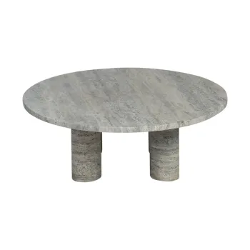 Masuta de cafea gri rotunda din piatra o 75 cm Volos - Blomus imagine