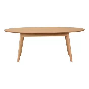 Masuta de cafea in culoare naturala cu aspect de lemn de stejar 130x65 cm Yumi - Rowico imagine