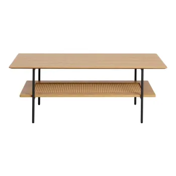 Masuta de cafea in culoare naturala cu aspect de lemn de stejar 55x110 cm Pensacola - Unique Furniture imagine