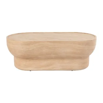 Masuta de cafea in culoare naturala cu aspect de piatra 50x100 cm Noble - Zuiver imagine