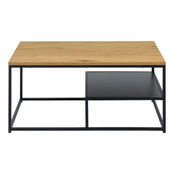 Masuta de cafea in culoare naturala cu blat cu aspect de lemn de stejar 60x90 cm Gila - Actona imagine