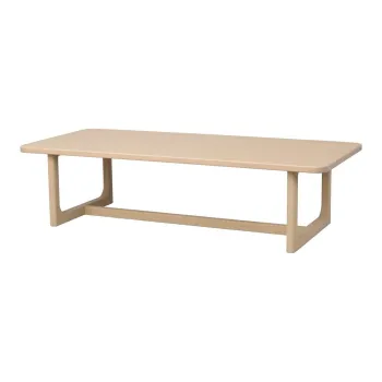 Masuta de cafea in culoare naturala deschisa cu blat cu aspect de lemn de stejar 70x160 cm Driscoll - Rowico imagine