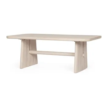 Masuta de cafea in culoare naturala deschisa din lemn de mango 60x110 cm Elisheva - Bizzotto imagine