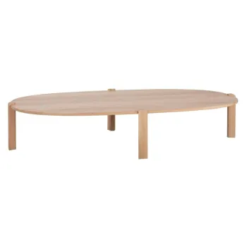 Masuta de cafea in culoare naturala din lemn de stejar 100x180 cm Kulin - Gazzda imagine