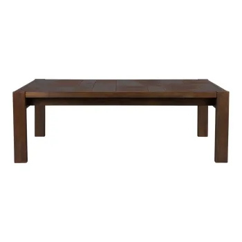 Masuta de cafea in culoare naturala inchisa din lemn masiv 60x120 cm Bruneau - Dutchbone imagine