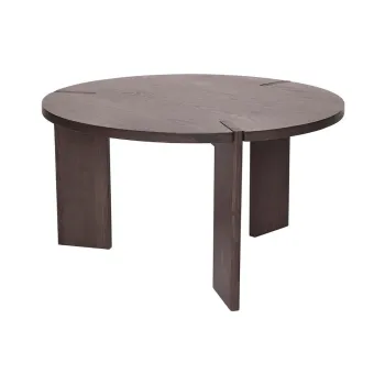 Masuta de cafea in culoare naturala inchisa rotunda din lemn de frasin o 65 cm Oy - OYOY Living Design imagine