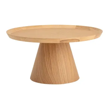 Masuta de cafea in culoare naturala rotunda cu aspect de lemn de stejar o 74 cm Luana - Bloomingville imagine
