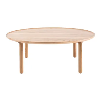 Masuta de cafea in culoare naturala rotunda din lemn de stejar o 100 cm Mu - Gazzda imagine
