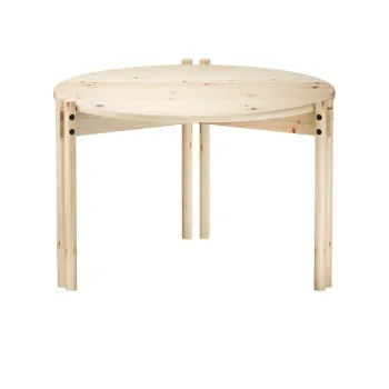 Masuta de cafea in culoare naturala rotunda din lemn masiv de pin o 60 cm Sticks - Karup Design imagine