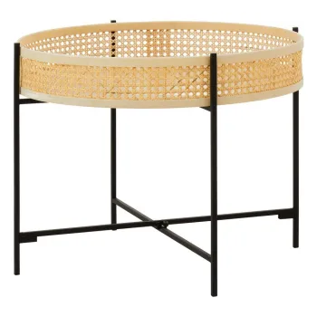 Masuta de cafea in culoare naturala rotunda din ratan o 60 cm Depok - Premier Housewares imagine