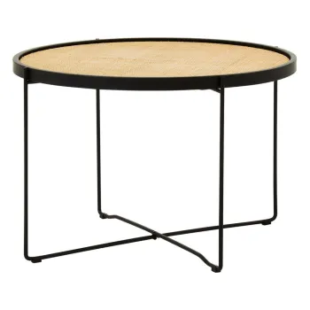 Masuta de cafea in culoare naturala rotunda din ratan o 60 cm Depok - Premier Housewares imagine