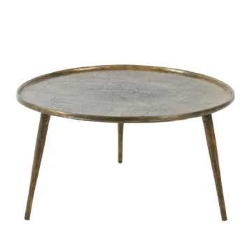 Masuta de cafea in culoarea bronz rotunda din metal o 67,5 cm Babina - Light & Living imagine