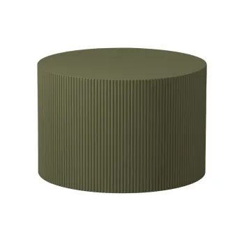 Masuta de cafea kaki rotunda o 60 cm Sanne - WOOOD imagine