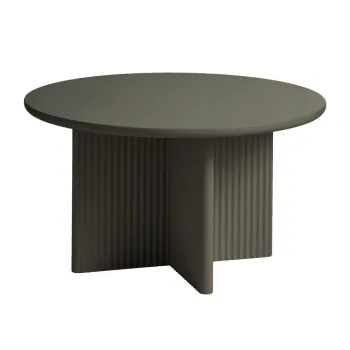 Masuta de cafea kaki rotunda o 80 cm Palma - Unique Furniture imagine